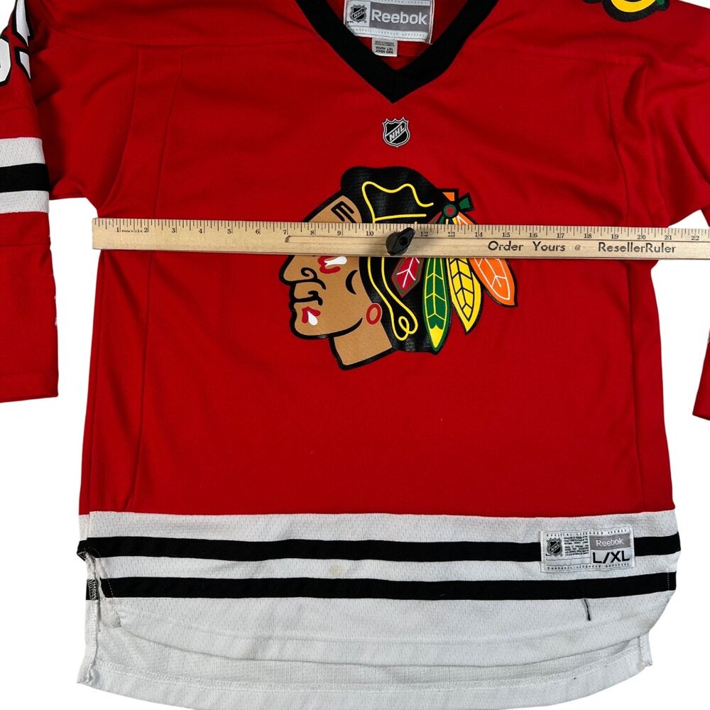Reebok Chicago Blackhawks NHL Andrew Shaw #65 Red Jersey Youth Sz L/XL - Picture 5 of 12